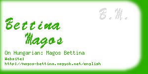 bettina magos business card